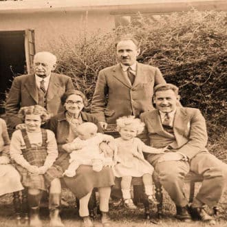 Altes Familienfoto. Familienaufstellungen