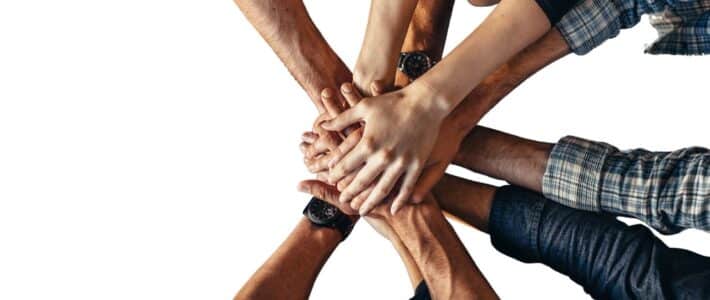 „Come together“ – SynTraum online Hände zusammen sind wir stark